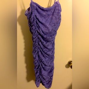 Purple fitted dress